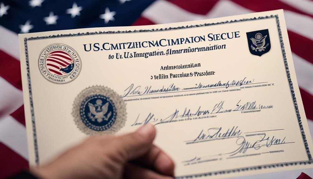 achieving u s naturalization certificate