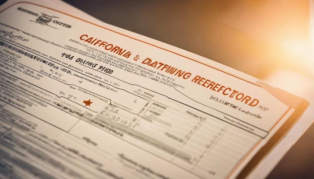 analyzing driving records in california
