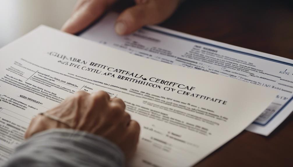 certifying california birth certificates