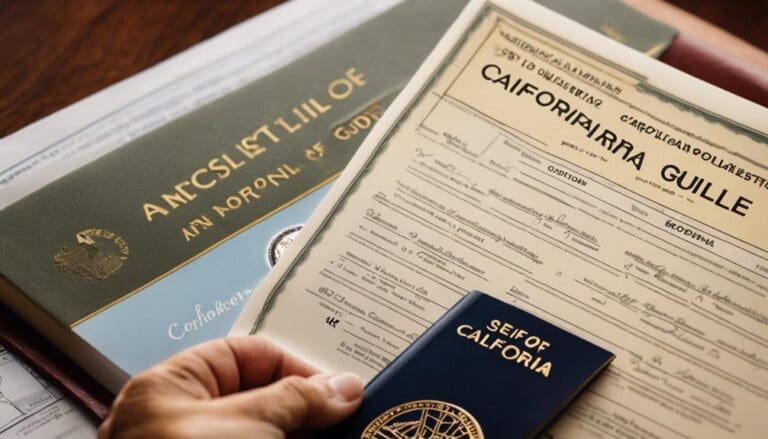 certifying documents for california