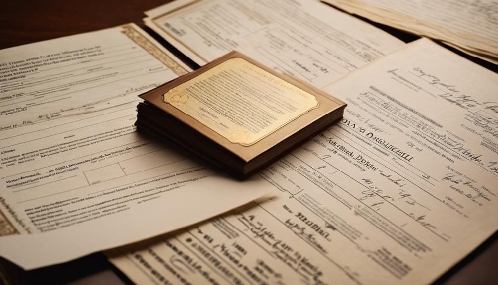 legal documents being apostilled