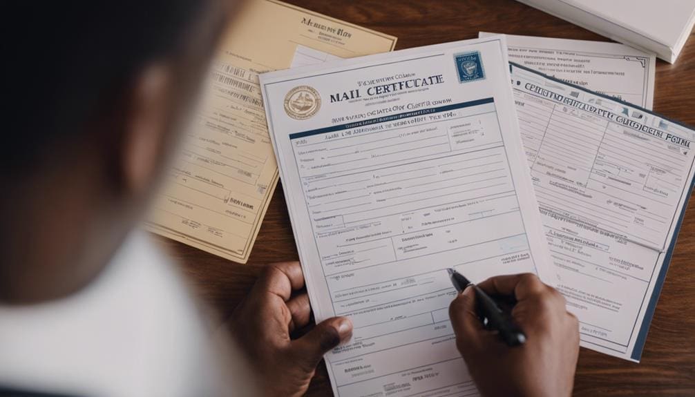 mail in application instructions provided