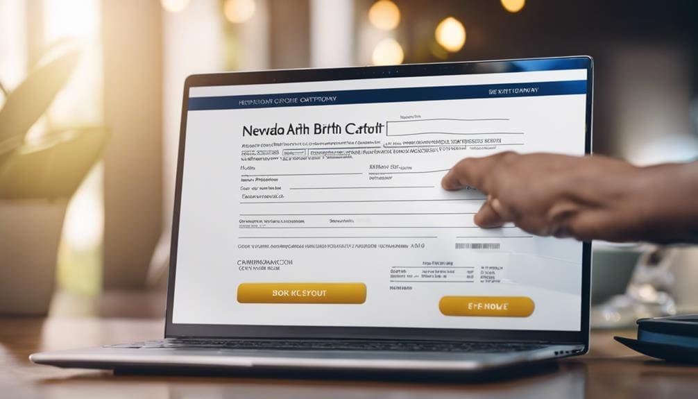 nevada birth certificate delivery
