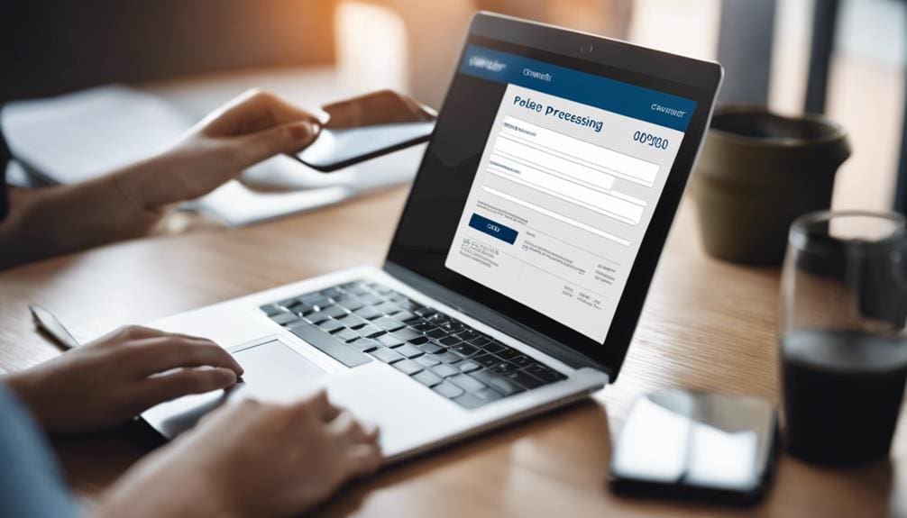 process fees for authentication