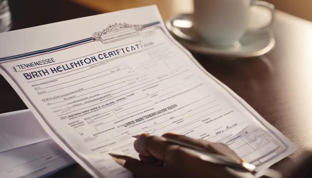 securing tennessee birth certificate