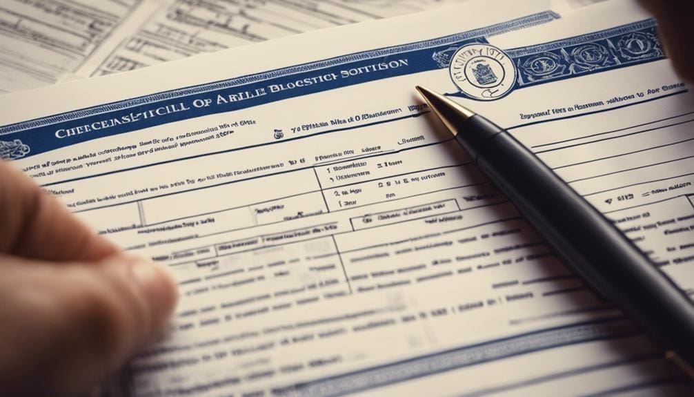 submitting apostille form correctly